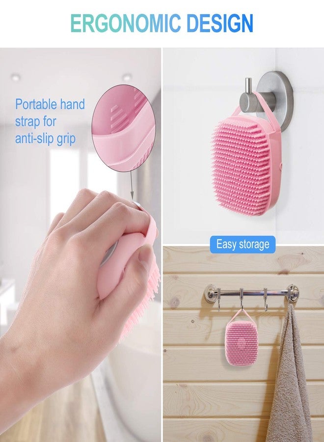 Incrizma Soft Silicone Bath Body Brush with Soap Dispenser, Reusable Exfloliating Body Scrubber for Gentle Skin Massage Exfoliation (80 ml, Random color) - Image 4