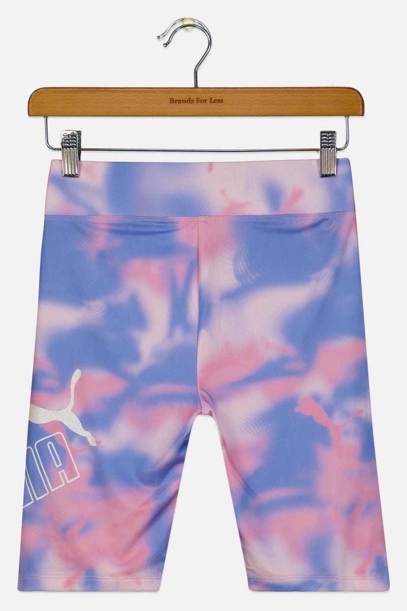 PUMA Kids Girl Tie Dye Outdoor Shorts, Multicolor - Image 3
