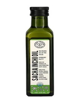 Pure Indian Foods Organic Cold Pressed Extra-Virgin Sacha Inchi Oil 250 ml  - Image 1