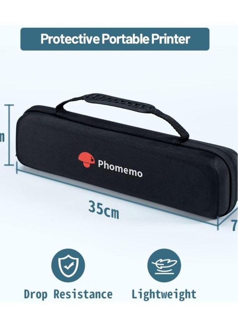 phomemo Phomemo M08F Portable Printer Case, for HPRT MT800 Mobile Travel Printer Storage Holder Paper & USB Cable  - Image 3