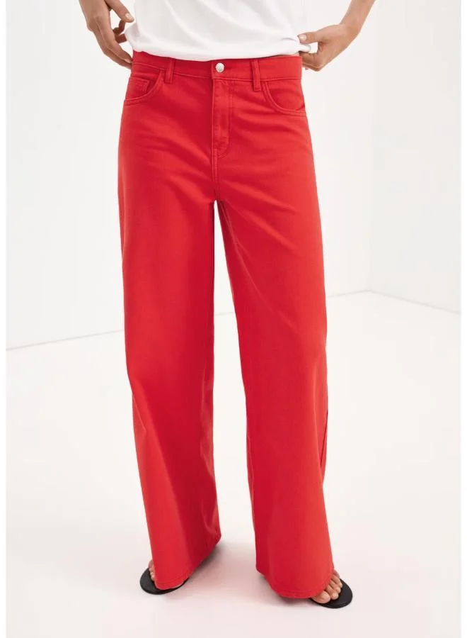 Mango Low-Rise Wideleg Jeans