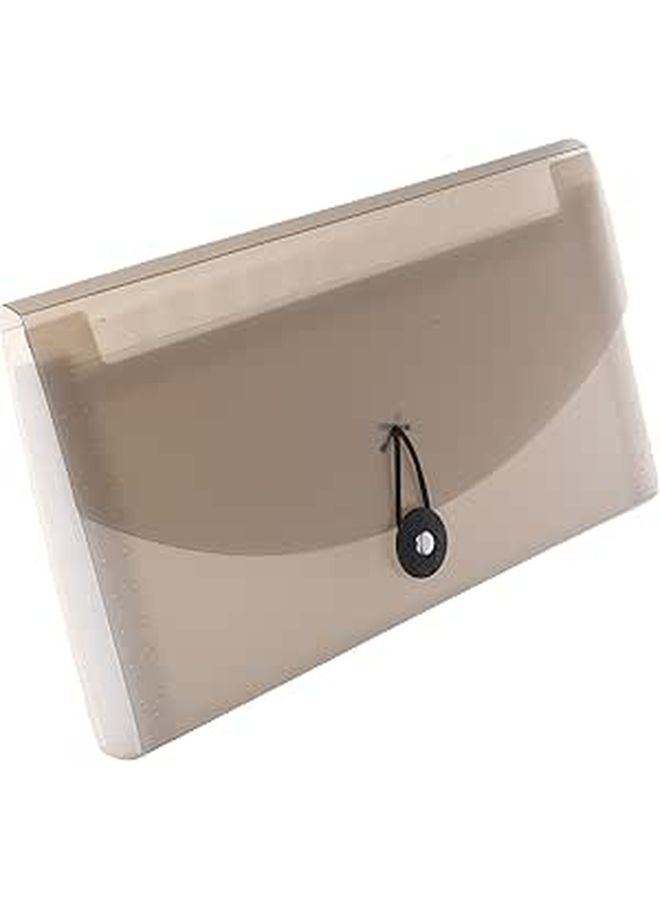 A6 Accordion File Folder 13 Compartment Expanding Organizer with Lanyard - Image 1