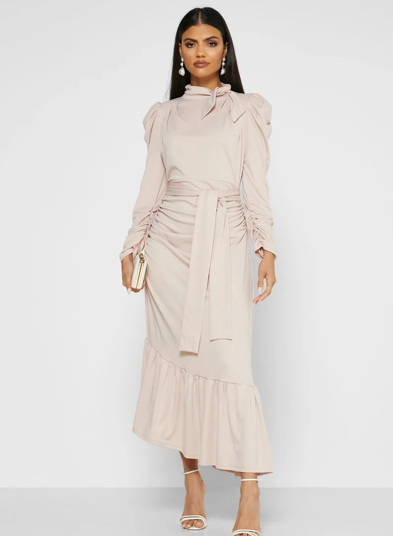 Khizana Ruffle Hem Maxi Dress