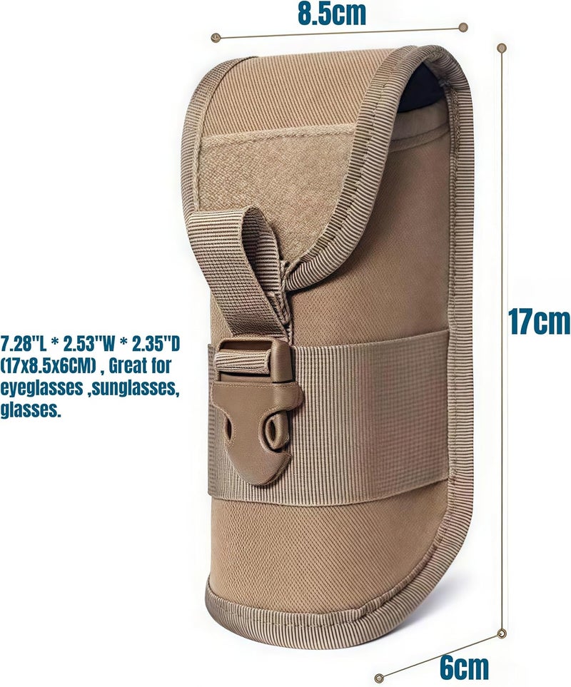 ACEXIER حقيبة نظارات MOLLE الخارجية المتينة حقيبة تكتيكية لحافظة النظارات الشمسية بأسلوب عسكري حقيبة مصباح يدوي مع مشبك - Image 1