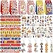 LSJDEER Circus Party Favor Bags 12 Slap Bracelets 12 Carnival Party Bags 12 Tattoo Stickers 12 Carnival Keychains for Circus Themed Birthday Party Supplies - Image 2