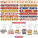 LSJDEER Circus Party Favor Bags 12 Slap Bracelets 12 Carnival Party Bags 12 Tattoo Stickers 12 Carnival Keychains for Circus Themed Birthday Party Supplies - Image 4