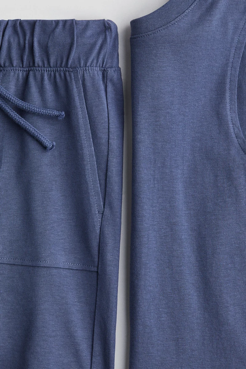 H&M 2-piece vest top and shorts cotton set