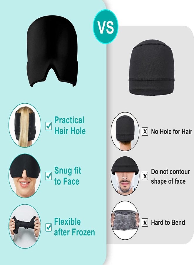 MOHAK Relief Cap, Upgraded Odorless Migraine Ice Head Wrap, Headache Relief Hat for Migraine, Fitting Head Gel Ice Cap - Image 4