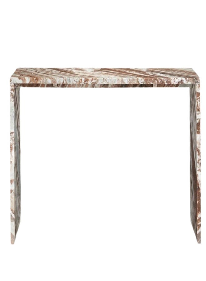 Layers Orobico Marble Console Table – Natural Stone, Minimalistic Design - Image 2
