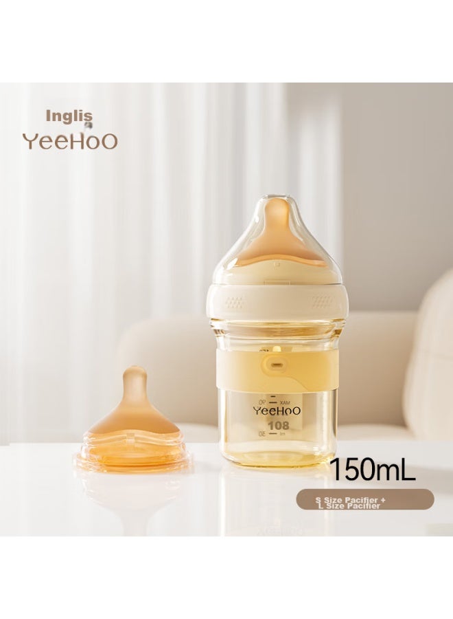 Yeehoo Newborn Anti-colic Noble Bottle, Baby Ppsu Bottle 150ml, Size S Nipple + Y Nipple - Image 1