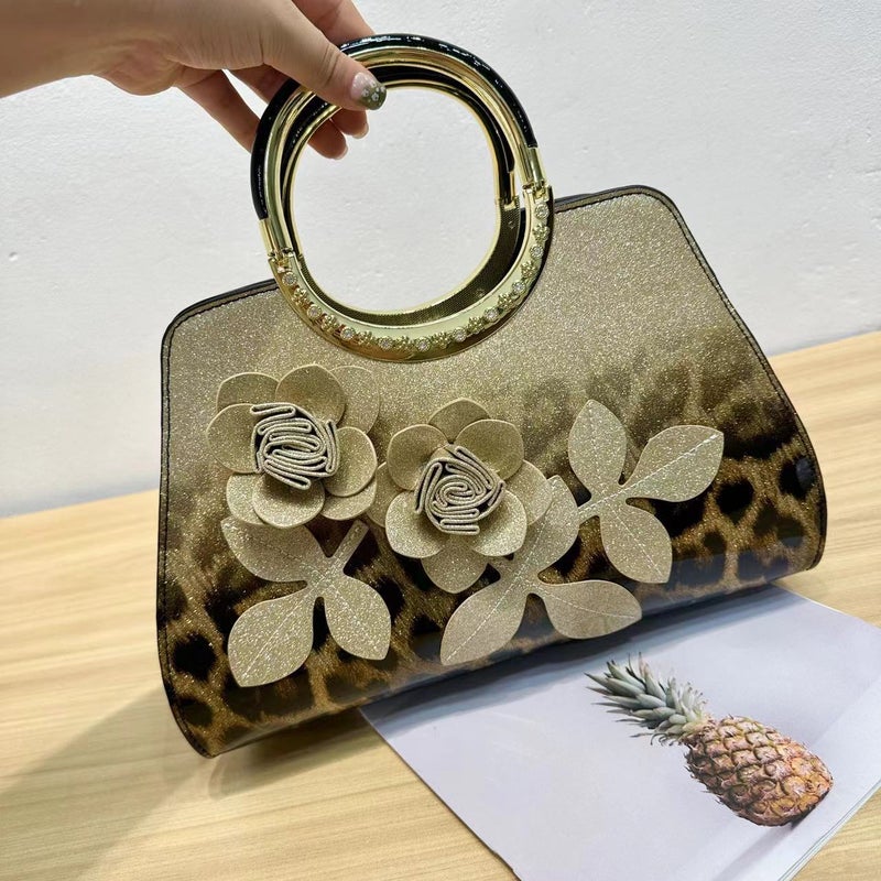 Texted Light Luxury All-Match Mother Bag Style Fashionable And Atmospheric Middle-Aged Women'S Handbag Bag For Mother-In-Law Gift - Image 3