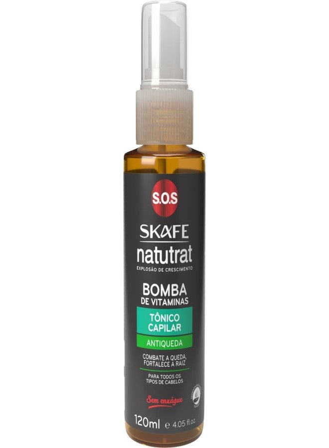 Skafe - Linha Natutrat (Tonicos) - Bomba de Vitaminas Antiqueda 120 Ml - (Naturat (Tonics) Collection - Hair Loss Prevention Vitamin Bomb 4.05 Fl Oz)