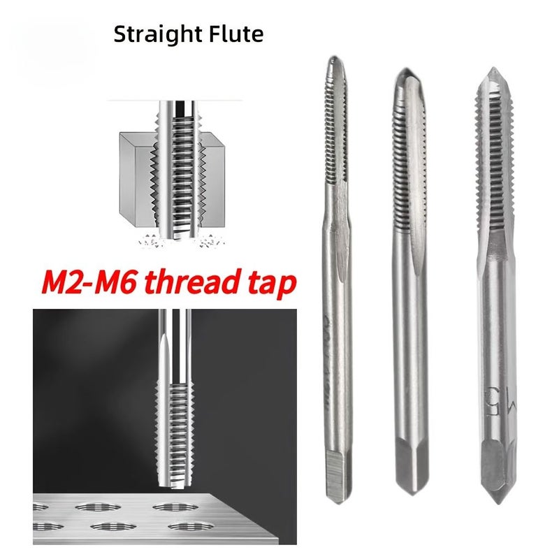Two Pieces M2 M6 HSS Wire Cone Thread Taps High Quality Sharp Drilling Quick Use Tap - Image 1