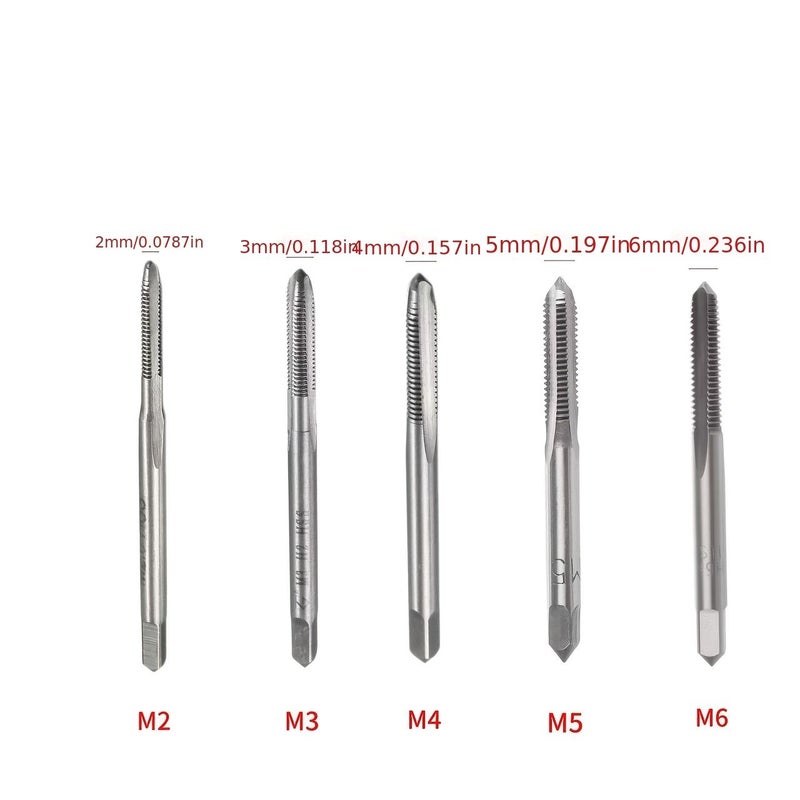 Two Pieces M2 M6 HSS Wire Cone Thread Taps High Quality Sharp Drilling Quick Use Tap - Image 2