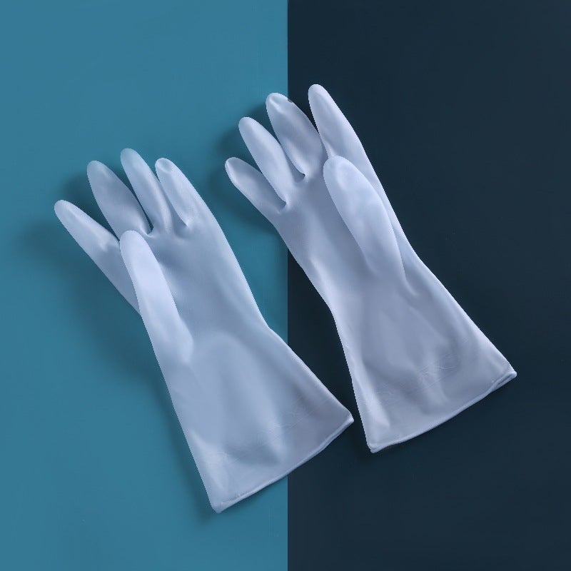 Dishwashing Gloves Manufacturer Direct Sales Waterproof Housework Dishwashing Gloves Womens Kitchen Cleaning Pvc Stall Plastic Steel Gloves Genuine green - Image 2