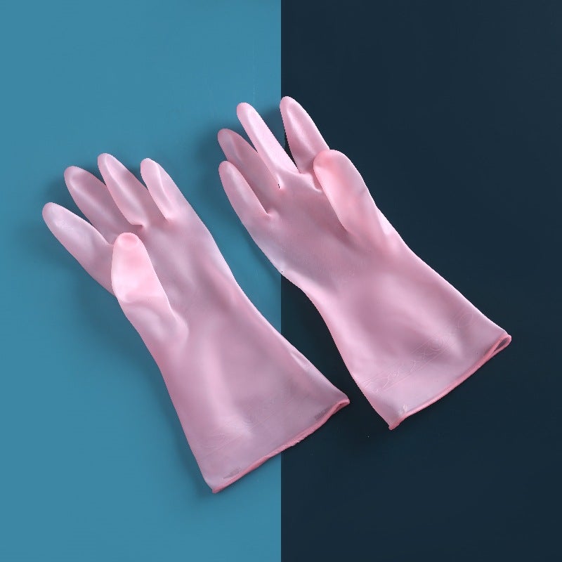 Dishwashing Gloves Manufacturer Direct Sales Waterproof Housework Dishwashing Gloves Womens Kitchen Cleaning Pvc Stall Plastic Steel Gloves Genuine green - Image 3