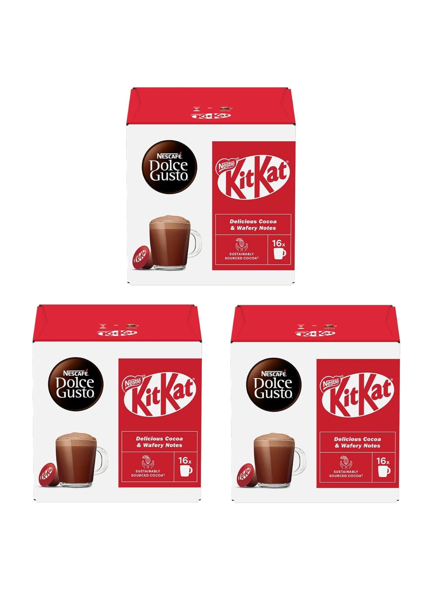 Nestle Dolce Gusto Kitkat Chocolate 16 Capsules pack of 3
