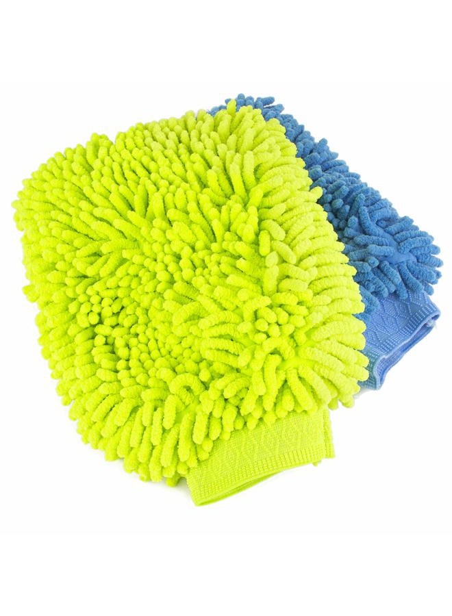 Zwipes Chenille Microfiber Premium Scratch-Free Car Wash Mitt, 2-Pack, Color may vary - Image 1
