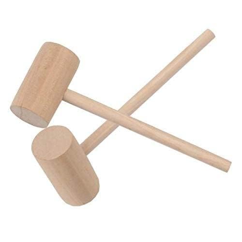 GREENGROW Large 400 Grams Wooden Mallet/Hammer Size 32x15x6cm for Workshop/Dent Removal/Carpentry Work/Jewelry Work/Camping/Leather Craft Carving and DIY Works - Image 3