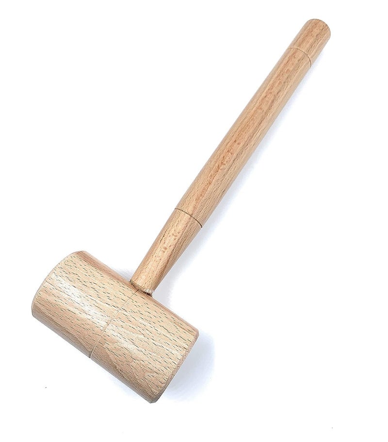 GREENGROW Large 400 Grams Wooden Mallet/Hammer Size 32x15x6cm for Workshop/Dent Removal/Carpentry Work/Jewelry Work/Camping/Leather Craft Carving and DIY Works - Image 2