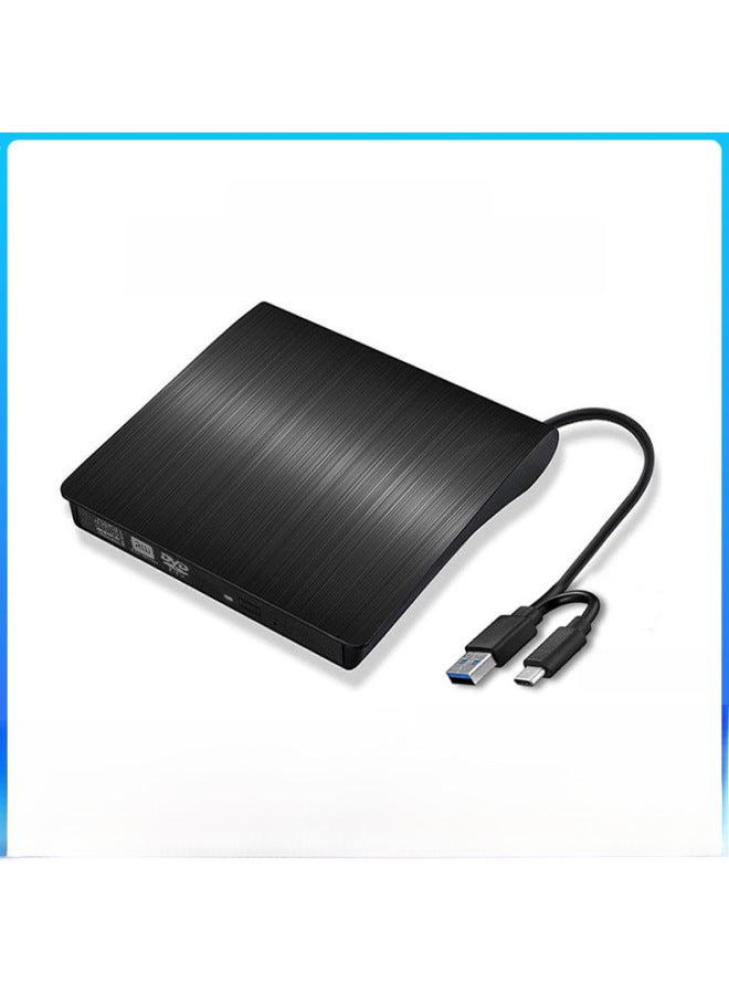 Spot Usb External Dvd Drive Disc Burner External Computer Notebook Blu-ray Mobile Optical Drive Player-Color:Dual Interface Burner-White  - Image 2
