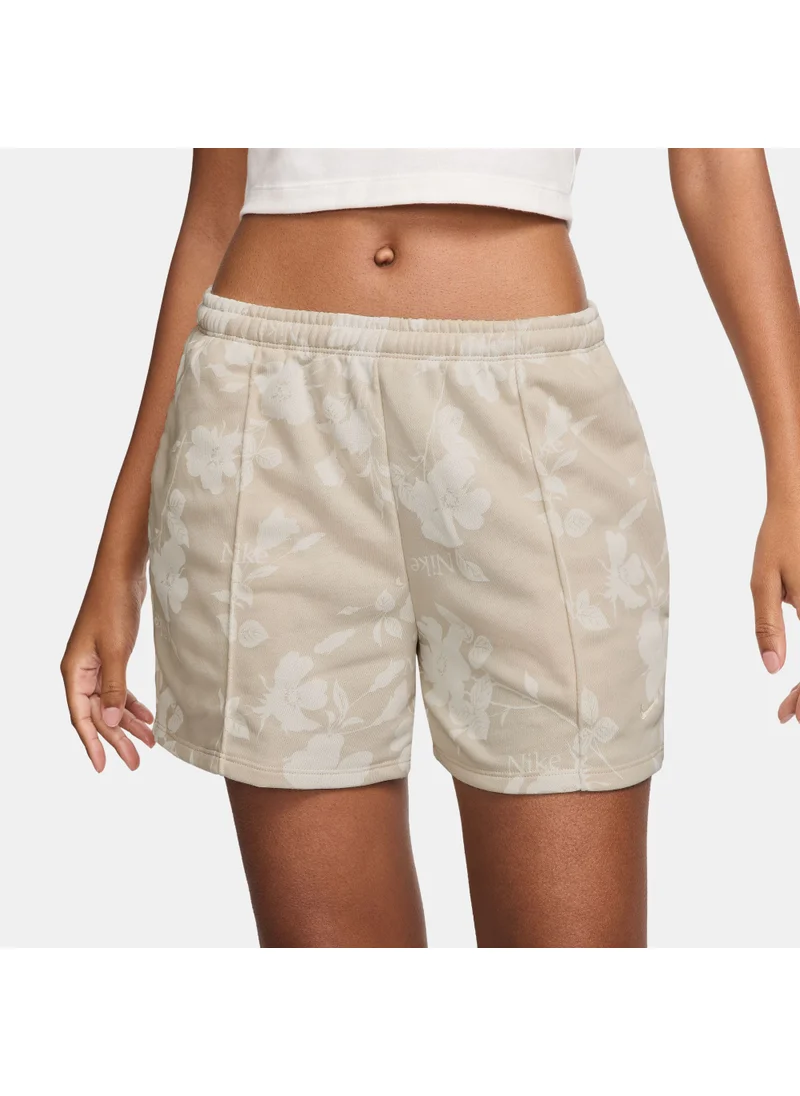 Nike Women's Sportswear Chill Terry Printed Shorts