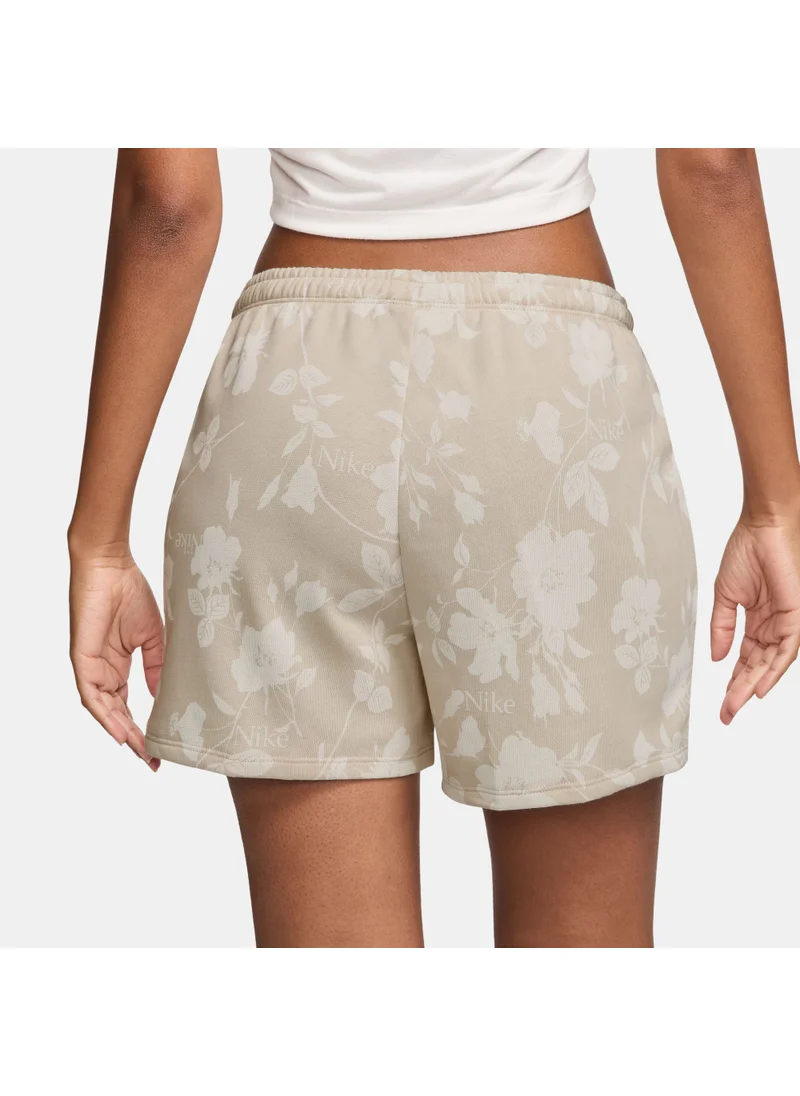 Nike Women's Sportswear Chill Terry Printed Shorts
