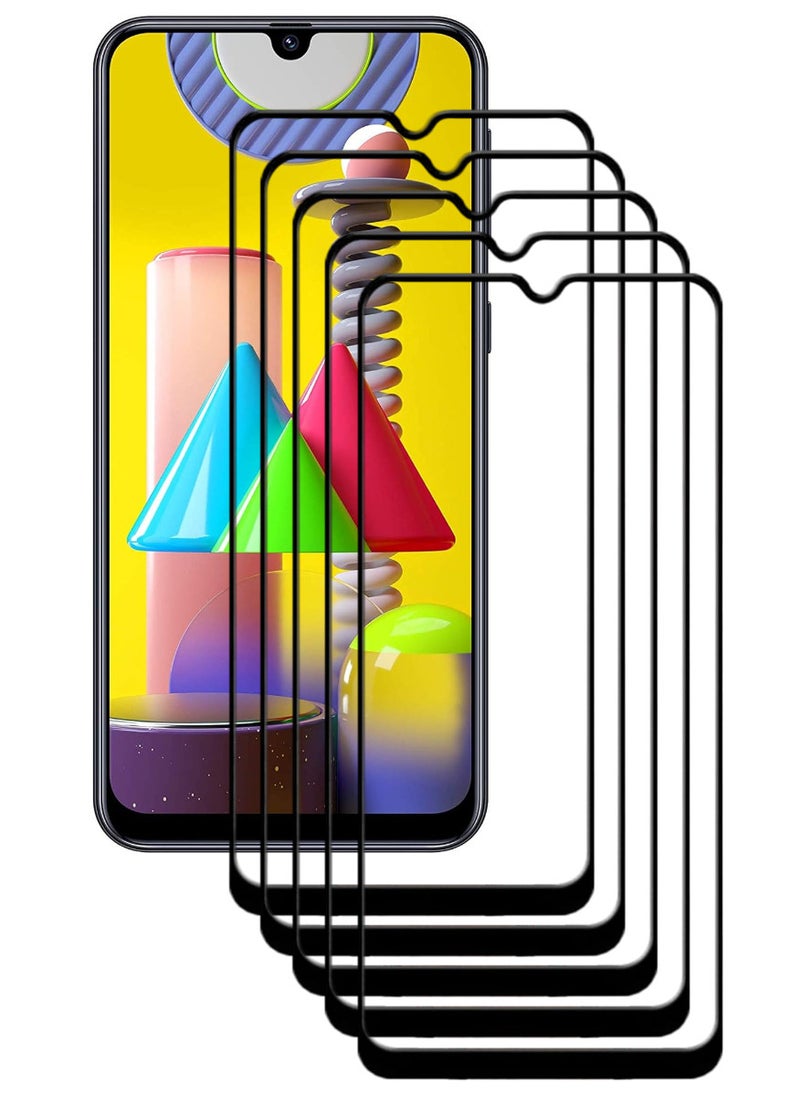 ACLIX 5 Pieces Antistatic ESD Dustproof Premium Quality High Definition Tempered Glass Screen Protector Designed For Samsung Galaxy M31 - Image 1