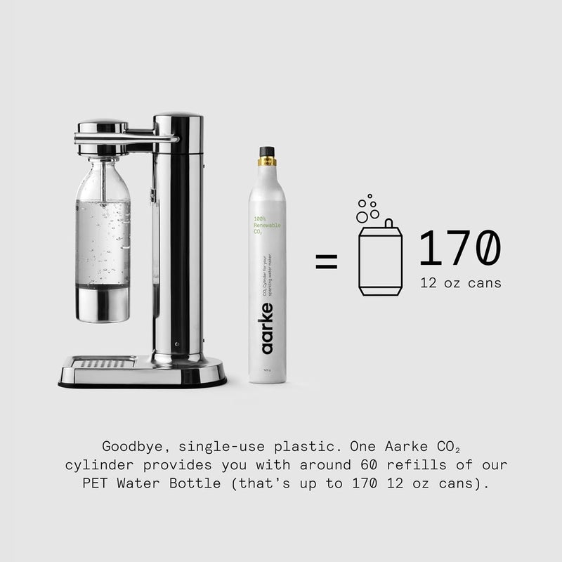 آرك Aarke - Carbonator III Premium Carbonator/Sparkling & Seltzer Water Maker مع زجاجة PET (ستانلس ستيل)، Connectme Electronics Trading، فضي، AAC3-Steel - Image 5