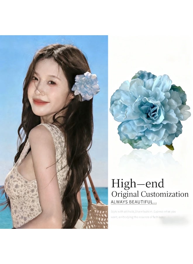 JAYATO Atmospheric floral side-bar hairpin for spring photography - a fashionable headband with a holiday vibe, featuring a three-piece set of hair accessories. - Image 3