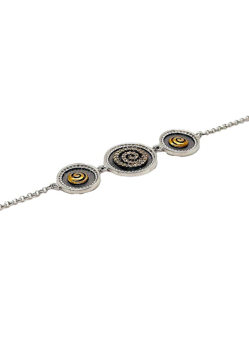 BTC ELLA - Silver Bracelet Gold Plated (SIL0457) - Image 2
