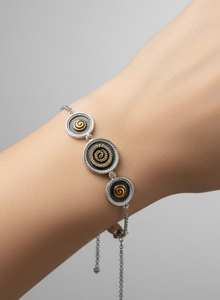 BTC ELLA - Silver Bracelet Gold Plated (SIL0457) - Image 1