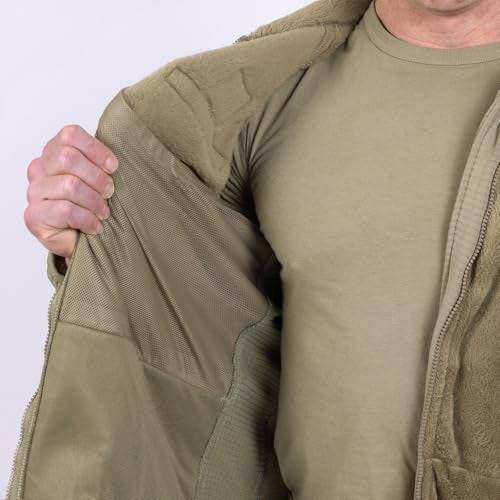 Propper Men’s, Gen Iii Fleece Jacket, Tan, X-Large/Short - Image 2