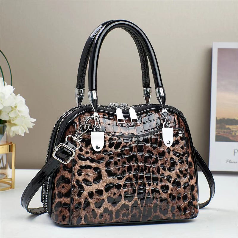 New Retro Leopard Print Handbag Niche All-Match Atmospheric Trendy Shoulder Crossbody Bag Texturized Western Style Daffy Bag - Image 5