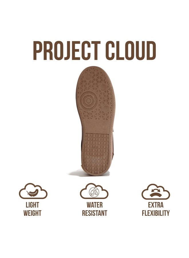 Project Cloud Sneakers for Women - Lace-Up Shoes for Women Trendy Women Sneakers with Memory Foam Insole Women's Fashion Sneakers Non-Slip Womens Shoes (Irita), Brown, 5.5 - Image 4