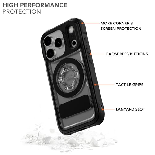 ROKFORM Crystal Case Compatible with iPhone 17 Pro Magnetic Cover Clear - Image 3