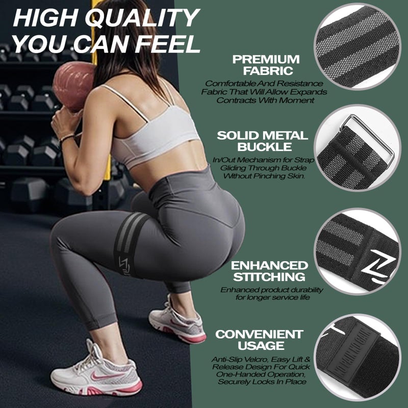 Zytrant BFR Occlusion Bands for Women Legs Glutes Hip Building, Comfortable Elastic Booty Bands for Blood Flow Training Workouts Fast to Lift Your Butt,Squat,Thigh,Fitness - Image 3