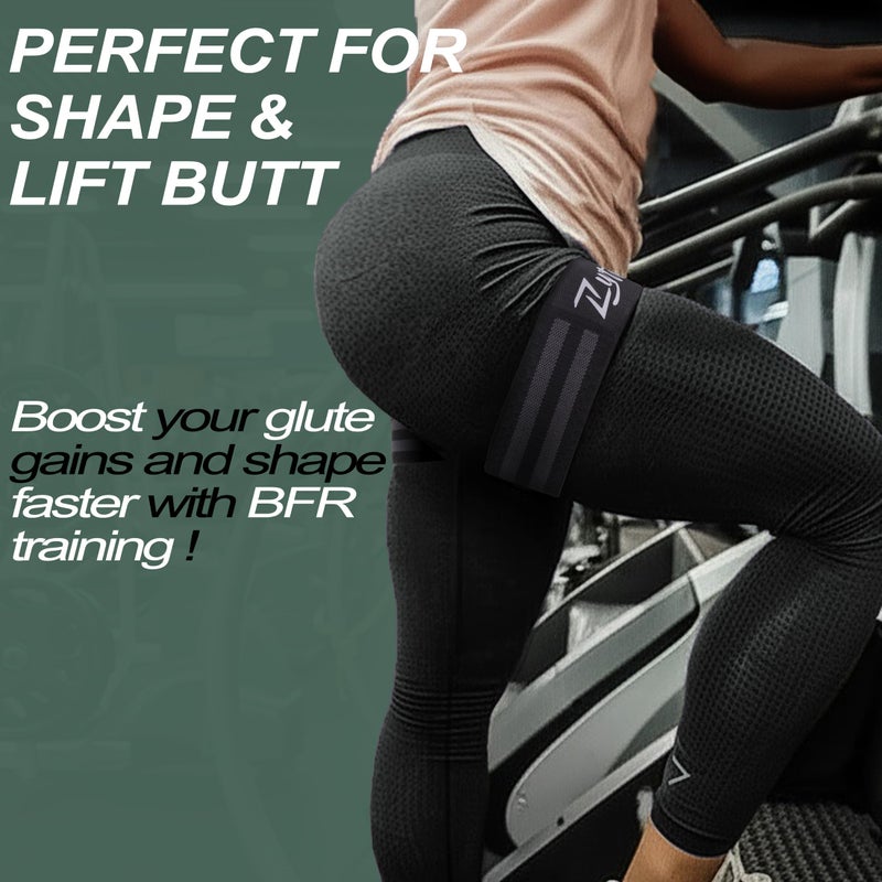 Zytrant BFR Occlusion Bands for Women Legs Glutes Hip Building, Comfortable Elastic Booty Bands for Blood Flow Training Workouts Fast to Lift Your Butt,Squat,Thigh,Fitness - Image 2