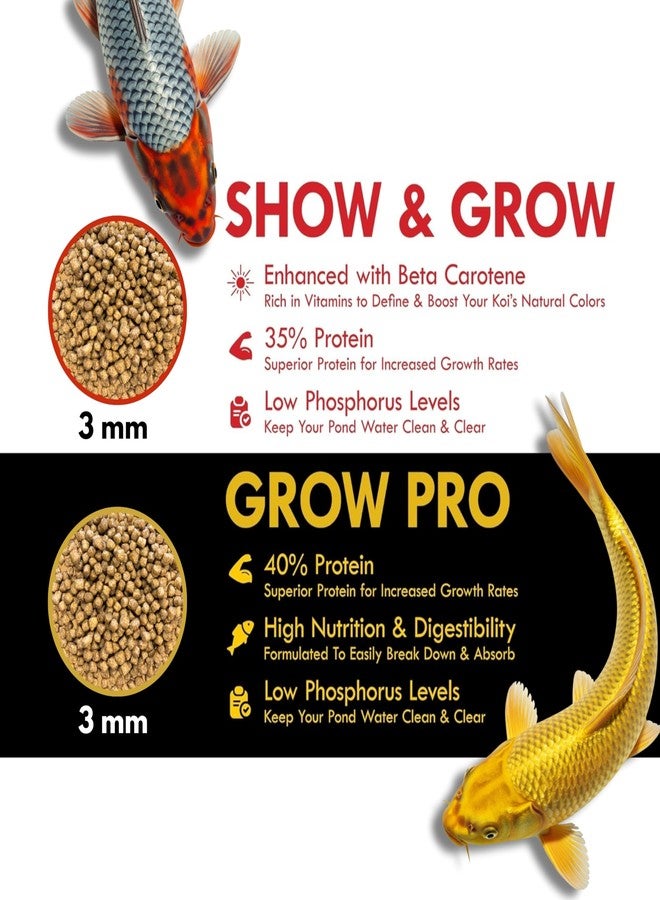HALF OFF PONDS Grow Pro Koi Fish Food - 10 lb Floating Pellets, 3mm Size - Goldfish Food for Ponds - 40% Protein with Fish Meal & Probiotics - Designed for Rapid Growth & High Digestibility - Image 4