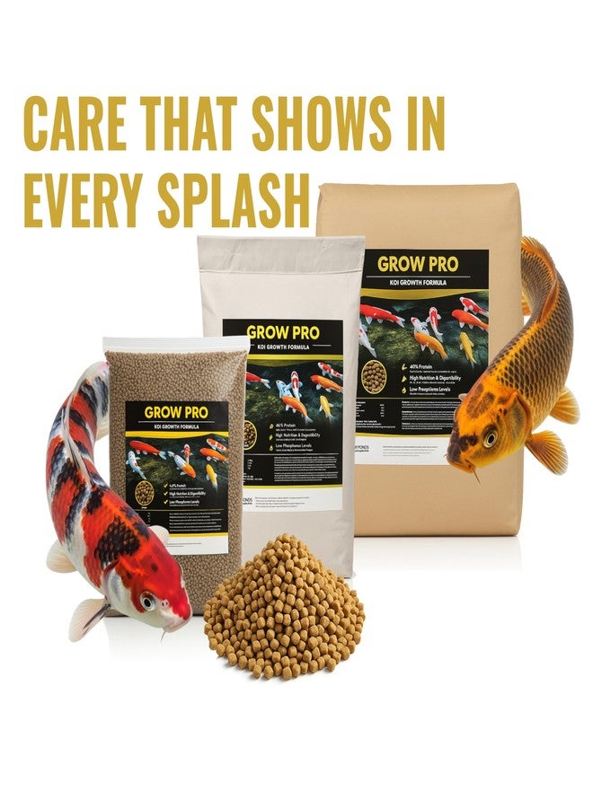 HALF OFF PONDS Grow Pro Koi Fish Food - 10 lb Floating Pellets, 3mm Size - Goldfish Food for Ponds - 40% Protein with Fish Meal & Probiotics - Designed for Rapid Growth & High Digestibility - Image 5