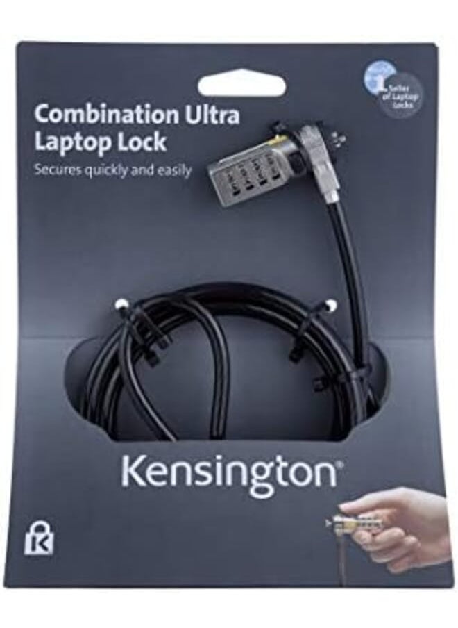 Kensington - Combination Laptop Lock Ultra Black 6014964 - Image 1