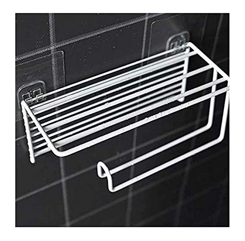 Vihax Toilet Roll Tissue Holder Stand Paper Storage Dispensers Stainless Steel Home Wall Mounted Toilet Paper RackBathroom Towel with Phone Storege Rack - Image 1