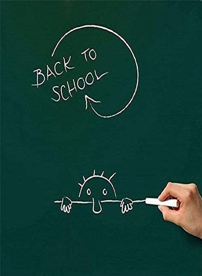 SCHUBERT Waterproof Chalkboard Removable Vinyl Wall Sticker Decal with 5-Pieces Chalk (Green, 200x45 cm) - Image 1
