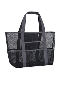 Mesh Beach Bag With Waterproof Inside Pockets