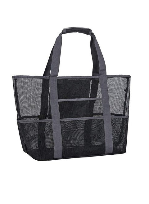 Mesh Beach Bag With Waterproof Inside Pockets