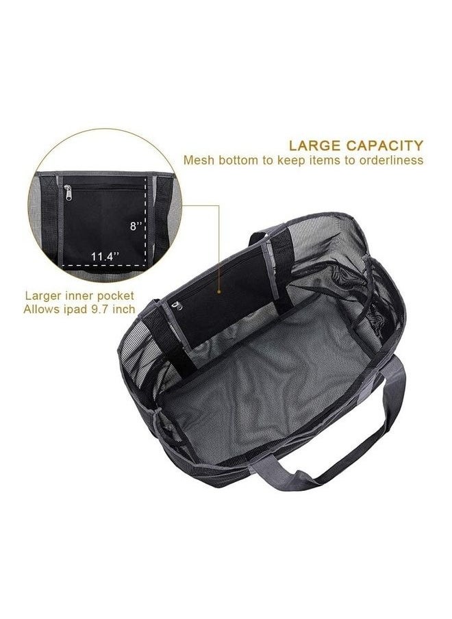 Y&D - Mesh Beach Bag With Waterproof Inside Pockets - Image 1