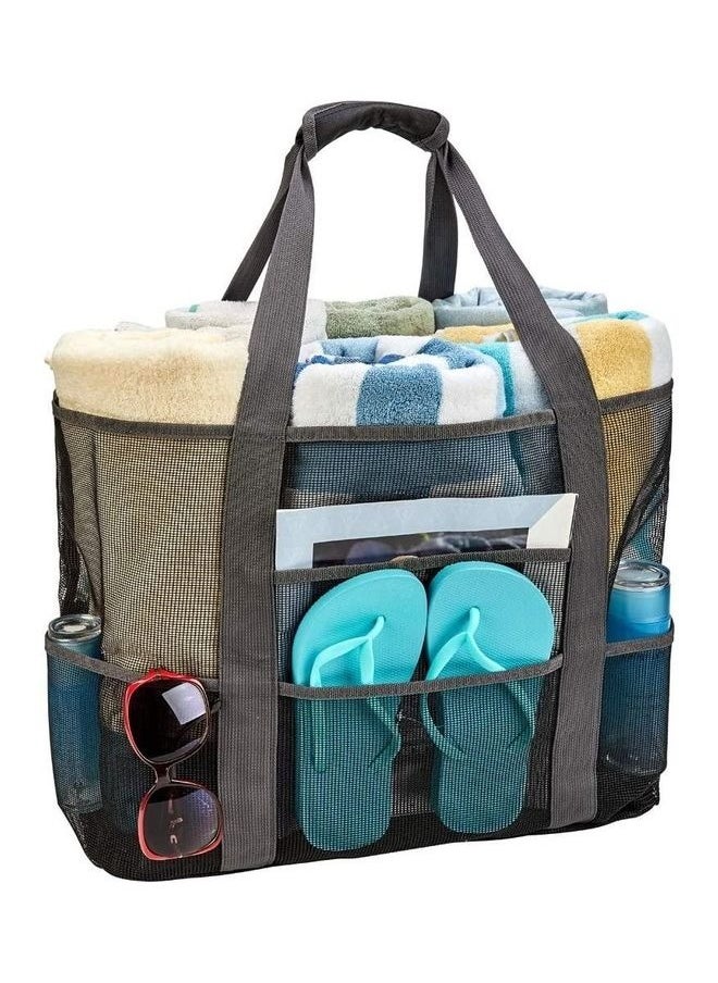 Y&D - Mesh Beach Bag With Waterproof Inside Pockets - Image 1