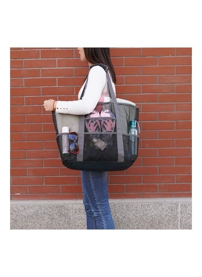 Y&D - Mesh Beach Bag With Waterproof Inside Pockets - Image 1