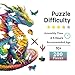Jigfoxy Wooden Puzzles for Adults Dragon Wood Puzzle for Adults Unique AnimalShaped Wooden Jigsaw Puzzle Christmas Thanksgiving Gifts for Family and Friends M122 105in200pcs - Image 4