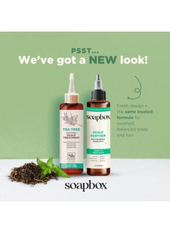 Soapbox Scalp Soother, Scalp Soothing Treatment with Tea Tree Oil & Hyaluronic Acid to Sooth Irritated, Itchy, Sensitive Scalp and Hydrate Hair Vegan, Cruelty, Paraben, Gluten and Sulfate Free, 5oz  - Image 2